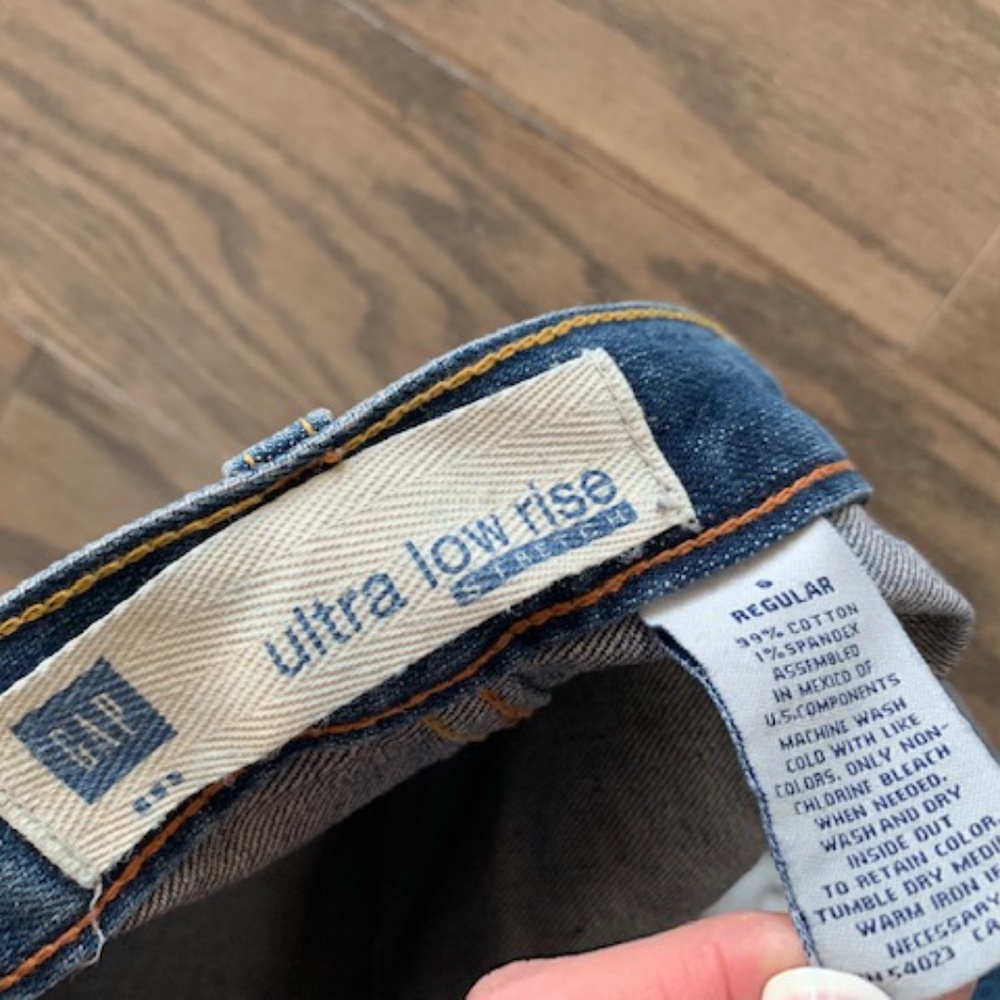 Gap Ultra Low Rise Women's Distressed Denim Jeans - Picture 4 of 7